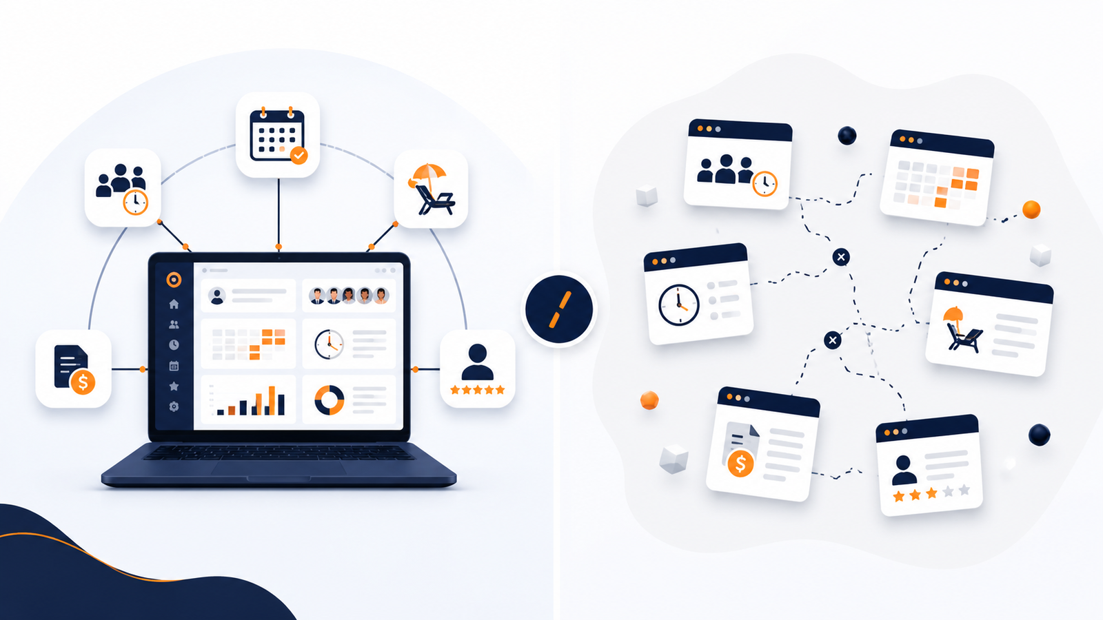 Software de recursos humanos todo en uno vs herramientas separadas